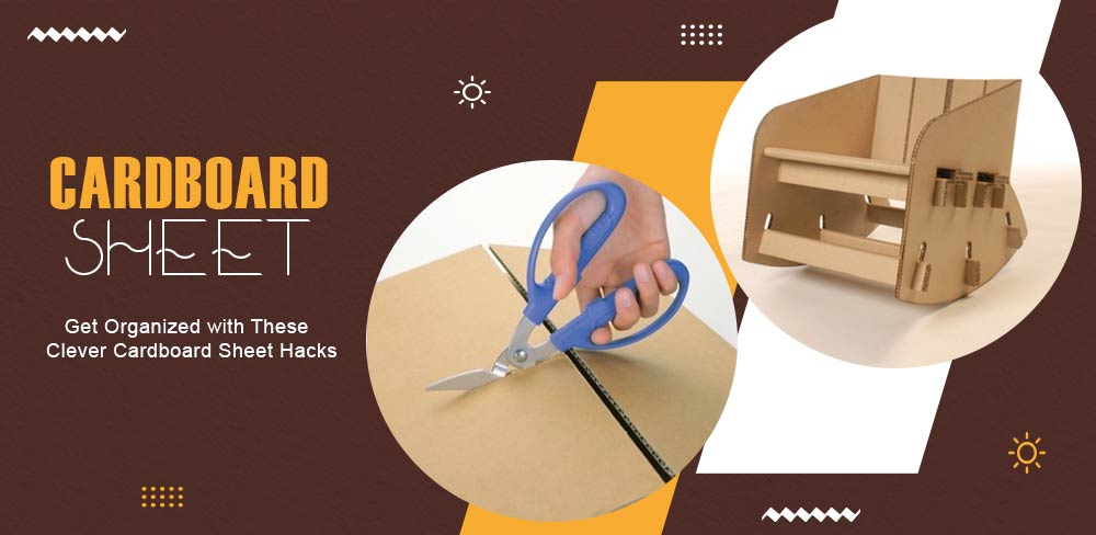 organized with these clever cardboard sheet hacks